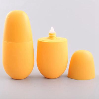 China Cosmetic Fruit Shape Squeeze Empty Hand Cream Packaging Sunscreen Bottle en venta