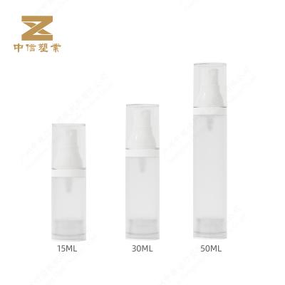 China Cosmetic frosting spray 15/30/50ml airless bottle pp plastic containers for cosmetic with pump zu verkaufen