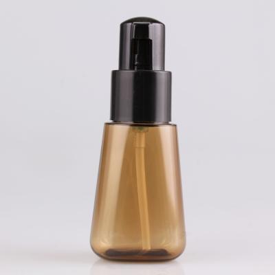 China Cosmetic in PETG 70ml Lotion Bottle Hair Stock Oil Bottle with Plastic Pump for Skin Care Cosmetic Packaging Te koop