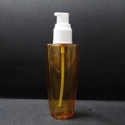 China Custom BEAUTY PACKAGING Hot-selling 80ml Hair Oil Bottles Polygonal Cosmetic Diffuser Bottles Pamper Plastic Pump Bottle For Essential Oil Te koop