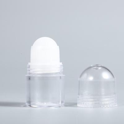 China Clear Cosmetic Plastic Packaging 20ml Deodorant Stick Roll On Bottles For Skin Care for sale