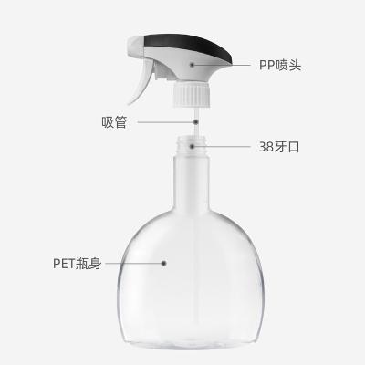 China Custom large size home personal care plastic eco spray bottle PET cosmetic mist spray bottle for room spray zu verkaufen