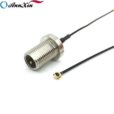 China FME Male Bulkhead at Wholesale Price IPEX UFL 100mm 1.13mm RF Coaxial Cable Assembly Coaxial Cable-040 RF Bulkhead for sale