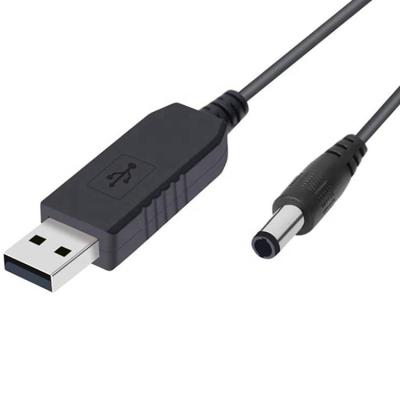 China Usb To DC Cable USB To DC Convert 5V Cable To 12V Voltage Advance Cable 5.52.1mm 1M DC Male for sale