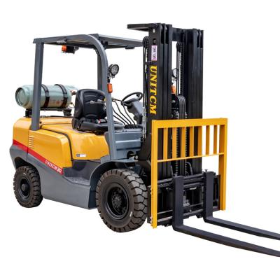 China Forklift Trucks 3 Ton 3.5 Ton Nissan EPA Engine LPG Gas Lift Truck Propane Forklift for sale