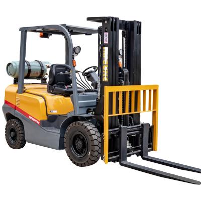 China Hot Sale Chines Factory LPG Forklift 4.5m Lifting Height Three Stage Mast 3ton LPG Forklift for sale