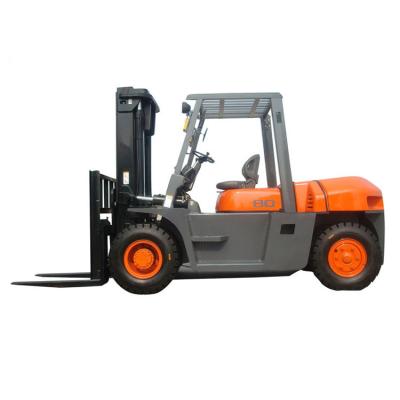 China Hifoune Diesel Powered Forklift FD80T Red 8 Ton Diesel Forklift 3740mm*1995mm*2625mm for sale