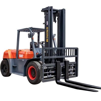 China UNITCM Diesel Engine Forklift 1220mm Diesel 10 Ton Forklift Building Material en venta