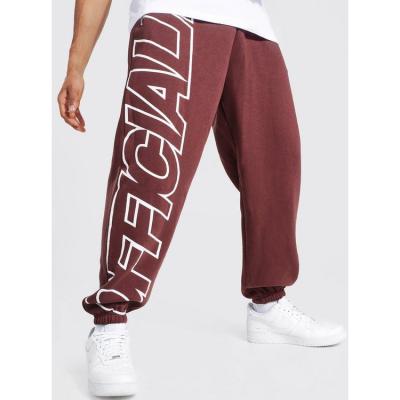 China Custom Made Empty Tank Top Sweatpants Cotton-Blend Anti-Wrinkle Edge Elastic Track Pants Men's Jogger Sports Tracksuit for sale