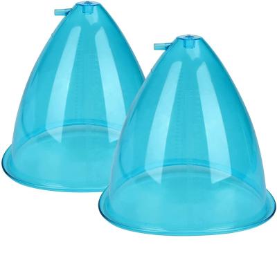 China Home Application Plastic Blue Cup Large For Butt Lift Treatment Buttocks Breast Enlargement Vacuum Suction Colombian Machine 50pack 180ml 21cm XXL for sale