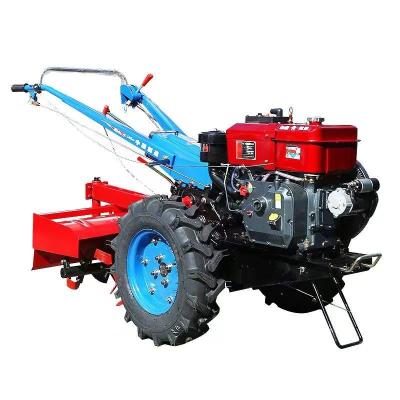 China Small Walking Farms Diesel High Power Rotary Tiller Multifunctional Paddy Field And Dry Field for sale