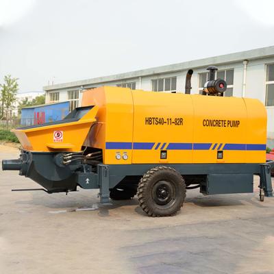 China Mobile Hotels 30M3/h Capacity Trailer Mounted Concrete Pump Mixer Machine For Construction for sale