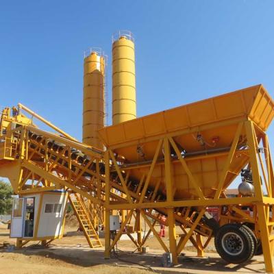 China Construction material stores low price prepared concrete hzs25 batching plant for sale