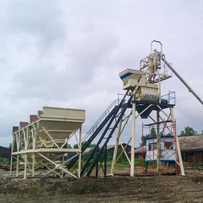 China Hopper Elevator Type Mini Cement Plant Plant Concrete Batching Price for sale