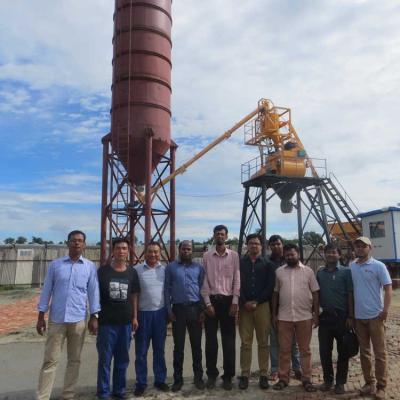 China Construction projects small portable concrete plant mobile concrete batching plant in myanmar for sale for sale