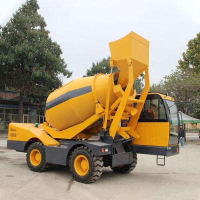 China Easy Operation Portable Self Loading Mobile Concrete Mixer Pump Mounted Truck Cement Mixer for sale