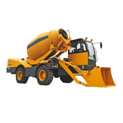 China Construction Industry Automatic Self Loading Concrete Mixer Portable Automatic Drum Concrete Mixer With Pump for sale