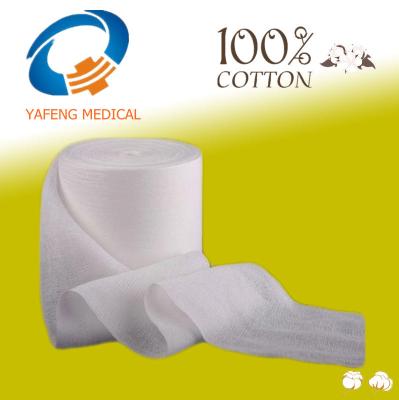 China Custimzed sizes accepted. 1000m High Quality Hemostatic Surgical Absorbent Gauze Roll for sale