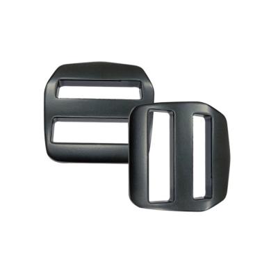 China Convenient aluminum black aluminum buckle for mountaineering safety belt for sale