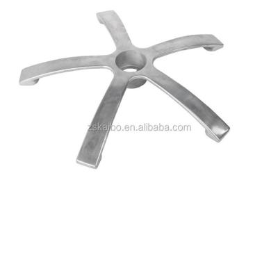 China Industry Die Cast Metal Parts Fast Chair Aluminum Base Customization Aluminum Furniture Casting Parts 5 Star Fast Leg for sale