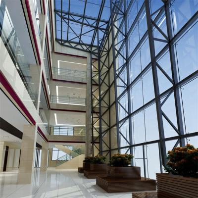 China Modern Curtain Wall Frames System Aluminum Profile Glass For Curtain Wall for sale