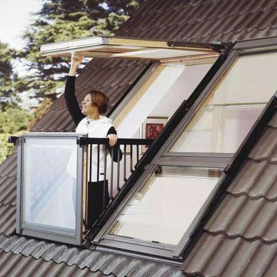 China Easy Assemble European Style House Roof Sash Windows Smart Aluminum Waterproof Auto Skylight Windows for sale