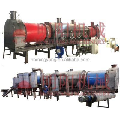 China 1200*11200mm Biochar Continuous Carbonization Furnace Shell Charcoal Making Machine Sawdust Charcoal Retort Furnace for sale