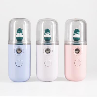 China 99% Alcohol Sprayer Mini Electric Multifunctional White Pink Green Pink Green DEEP CLEANING Sprayer Air Face Mist Spray for sale