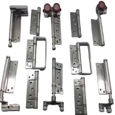 China Smoothly heavy duty pivot roller hinge aluminum bi-folding door accessories top roller folding door hinge for sale