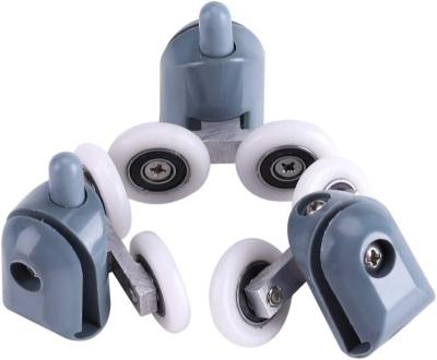 China Smoothly Double Wheel Low Noise Shower Door Rollers Easy Clean Door Roller Shower Cabins  Bathroom Pulleys Rollers for sale