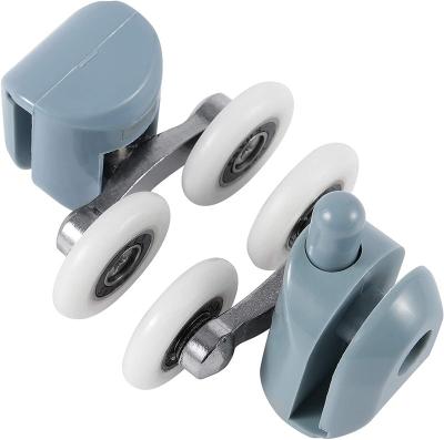 China Rolling Smoothly Spot supply ship 25 mm Stable and Ultra-Quiet Shower Door Wheels for Bathroom Pan Glass Sliding Door for sale