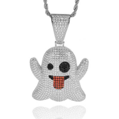 China Creative Pendant Necklace Fashion Grimace Hip Hop Jewelry Hip Hop Pendant Necklace for sale