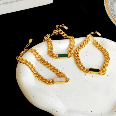 China Wholesale Fashion Chain Bracelet Jewelry 14K Gold Plated Gold Plated Chain Bangle Ladies Bracelet for sale