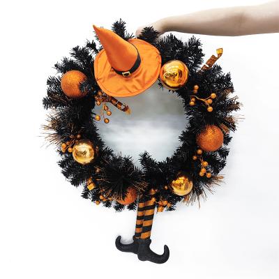 China Natural Touch Wreath Autumn Theme Artificial Wreath Yeenee Door Wreath Halloween Thanksgiving Day Wall Hanging for Front Door Autumn Outdoor Indoor for sale