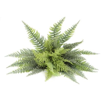 China Hot Sale Garden Decoration Greenery Fern Artificial Plants Grass Plastic Artificial Plastic Ferns Green Artificial Boston Ferns for sale