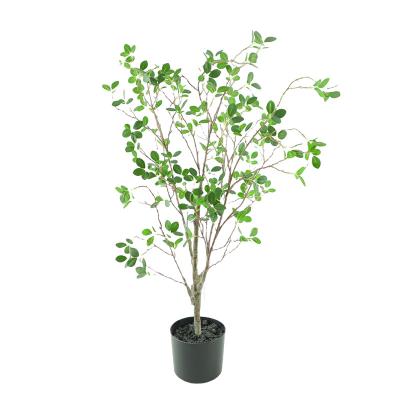 China Wholesale Top Grade Artificial Indoor Garden Decoration Olive Branch Potted Plants From Garden Decoration Manufacturer for sale