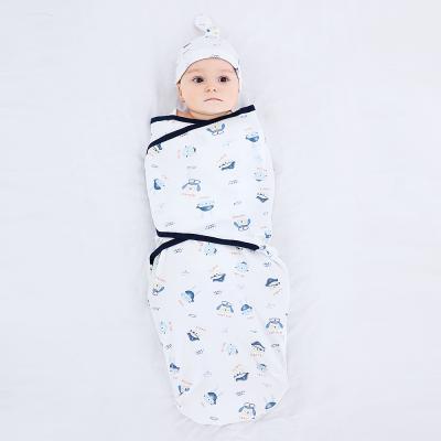 China Folded Cotton Newborn Wrap, Cotton Knit Baby Wrap, Portable Newborn Wrap Sleep Bag, Small/Medium Pack 0-4Months, for sale