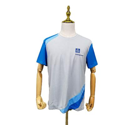 China QUICK DRY Customized Short Sleeve T-Shirt With Chest Embroidery Logo for sale