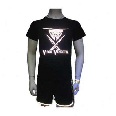 China Breathable High Quality Men's Tee Shirt Sports Shirt Reflective Customized Tee Shirt for sale