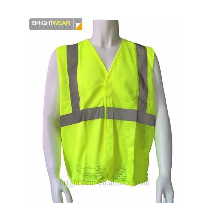 China Factory Supply Yellow High Visibility X Hi Back Vis Construction Surveyor Reflective Safety Breathable Vest for sale