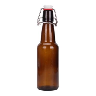 China Beverage 350ml 500ml 1000ml Joint Snap Stainless Buckle Empty Glass Bottle for sale