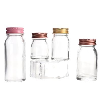 China Canned Food Bird's Nest Glass Jar For Jam Honey Milk Pudding Yogurt Fish Freeze Bottle for sale