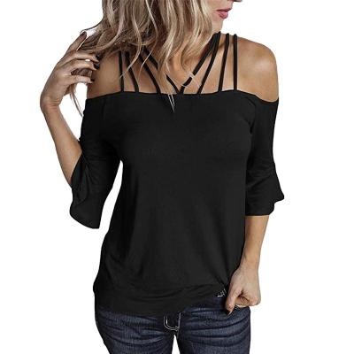 China Anti-Shrink European fashion new style summer women knitting top sexy t shirt for sale