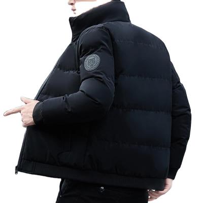 China Anti-wrinkle wholesale Winter mens puff jacket fashion casual Windbreak Polyester filled cotton clothes outdoor jackets coat for sale