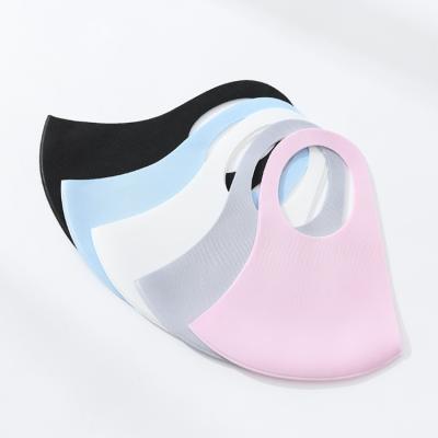 China reusable & Summer Washable Silk Mask Ice Facemask Thin Washable Cooling DWDP Sunscreen Life Breathable Facemask for sale