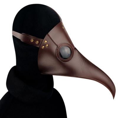 China Funny Medieval Doctor Bird Mask Latex Movie Character DWDP-HH05V Steampunk Plague Cosplay Punk Masks Beak Adult Halloween Cosplay Event Props for sale