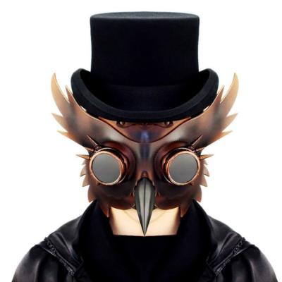 China Funny Medieval Doctor Bird Mask Latex Movie Character DWDP-HH05V Steampunk Plague Cosplay Punk Masks Beak Adult Halloween Cosplay Event Props for sale