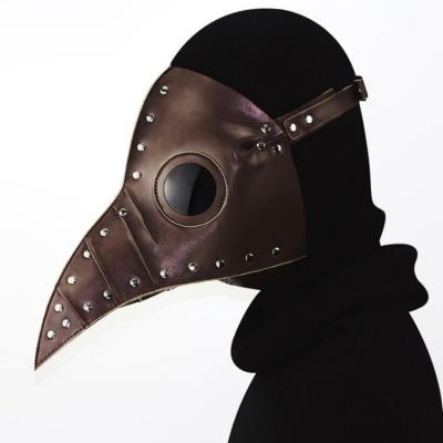 China Medieval Punk Event Halloween Cosplay Beak Doctor Mask Bird Mask Latex Movie Character DWDP-HH09V Steampunk Plague Cosplay Props for sale