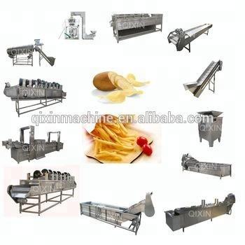 China Automatic Vegetable Processing Plant Factory Potato Chips Making Machine / Potato Chips Production Line Price Cost for sale