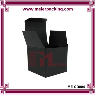 China New Style two tuck end black Printed foldable logo cosmetic paper box wholesale for sale